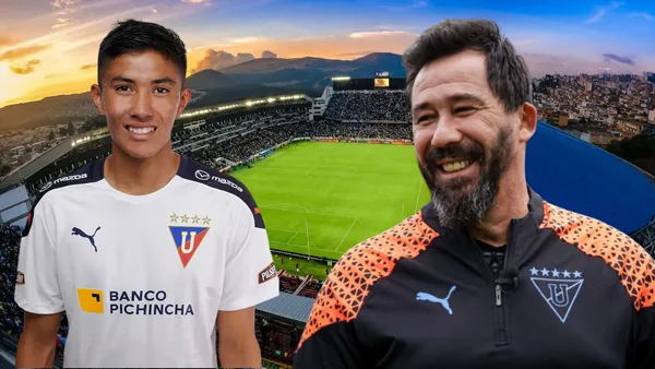 Sebastián González y Pablo Sánchez (Foto tomada de: Liga de Quito)