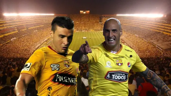 Sebastián Ribas, Ariel Nahuelpan señalando. Foto tomada de: El Universo