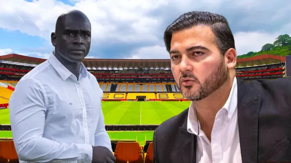 Segundo Alejandro Castillo y Antonio Álvarez (Foto tomada de: Barcelona SC/API)