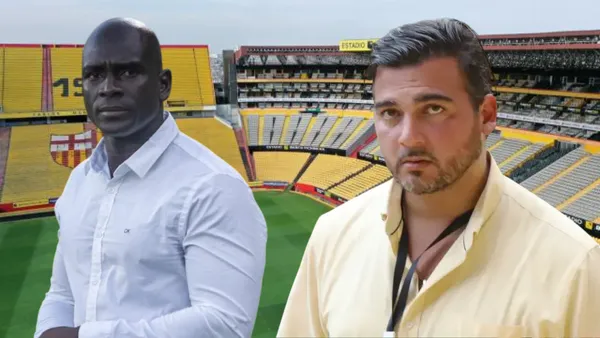 Segundo Alejandro Castillo y Antonio Álvarez (Foto tomada de: Barcelona SC/API)