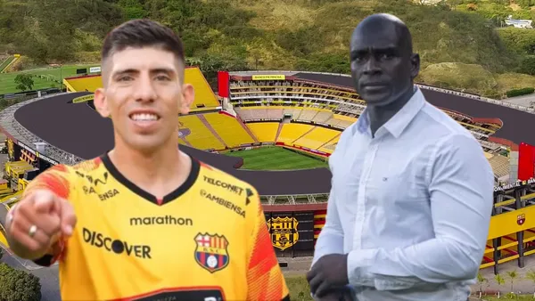 Segundo Alejandro Castillo y Braian Oyola (Foto tomada de: Barcelona SC/API)