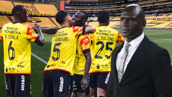 Segundo Alejandro Castillo y jugadores de Barcelona SC (Foto tomada de: Barcelona SC/API)