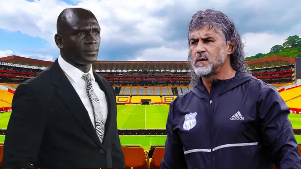 Segundo Alejandro Castillo y Leonel Álvarez (Foto tomada de: Barcelona SC/API/Emelec)