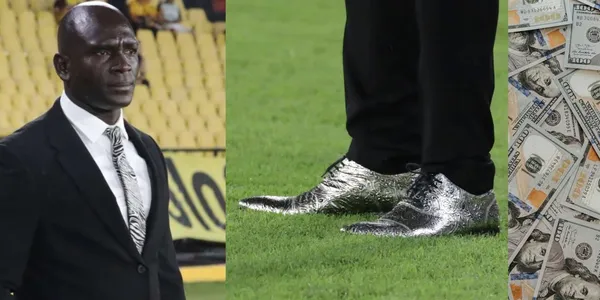 Segundo Castillo deslumbró con su zapatos en el Monumental