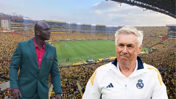 Segundo Castillo y Crlo Ancelotti / Foto de: El Futbolero Ecuador