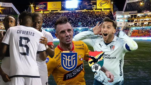 Selección Ecuador, Damián Díaz enojado, Ezequiel Piovi riendo. Foto tomada de: La Tri/BSC/LDU