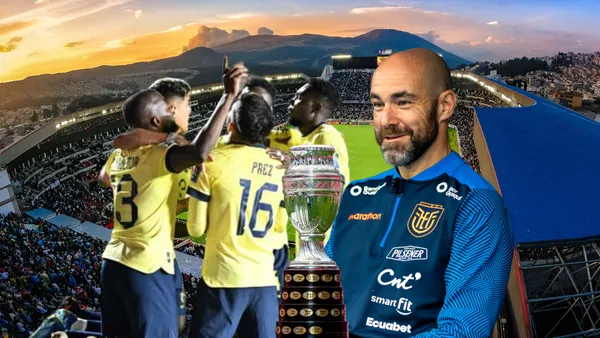 Selección Ecuador, Félix Sánchez sonriendo, Copa América. Foto tomada de: Primicias/La Tri