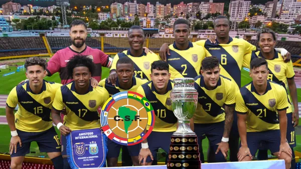Selección Ecuador, trofeo Copa América. Foto tomada de: Conmebol/La Tri