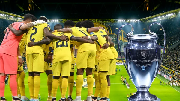 Selección Ecuatoriana junto a la Champions League en el Signal Iduna Park (Foto tomada de: Diario AS/AFP/UEFA)