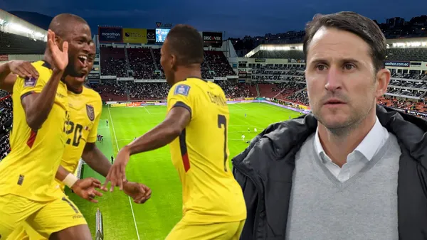 Selección Ecuatoriana y Beñat San José (Foto tomada de: Primicias/APF/La Tri)