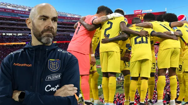 Selección Ecuatoriana y Félix Sánchez (Foto tomada de: Cerius Executives/CNN/AFP)