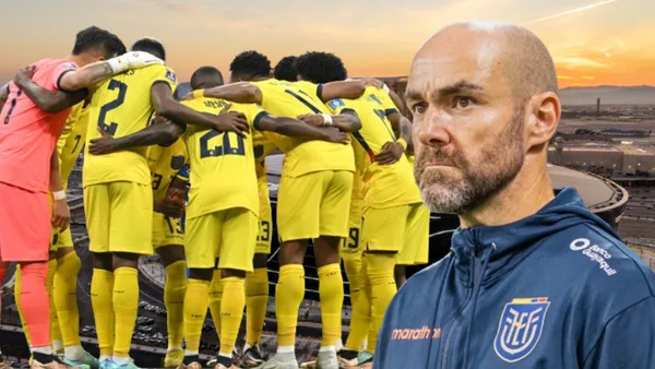 Selección Ecuatoriana y Félix Sánchez (Foto tomada de: Copa América/La Tri/AFP)