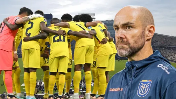 Selección Ecuatoriana y Félix Sánchez (Foto tomada de: Wikipedia/AFP/La Tri)