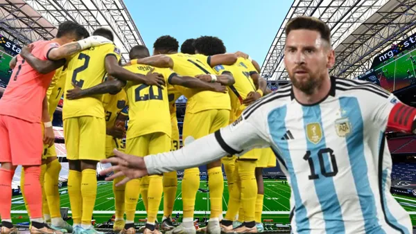 Selección Ecuatoriana y Lionel Messi (Foto tomada de: CW39/MLS/AFP)