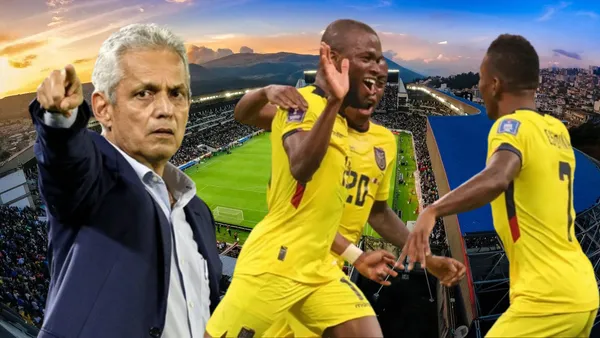 Selección Ecuatoriana y Reinaldo Rueda (Foto tomada de: Liga de Quito/FCF/La Tri)