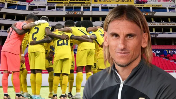 Selección Ecuatoriana y Sebastián Beccacece (Foto tomada de: Liga de Quito/Elche/La Tri)