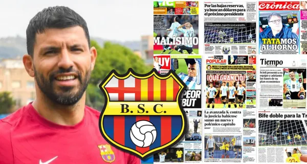 Sergio Agüero es la estrella invitada por Barcelona SC para la Noche Amarilla, sin embargo en Argentina está preocupados por su salud