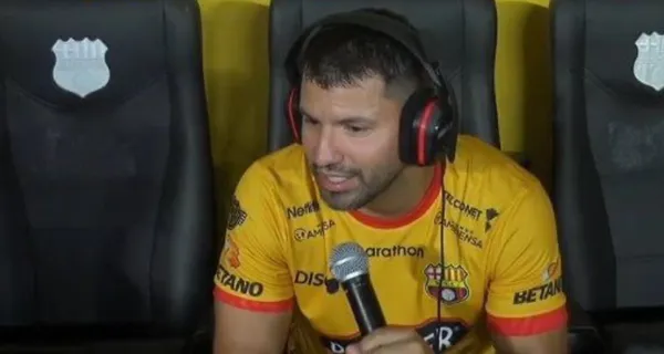 Sergio Agüero fue la estrella invitada y dejó en evidencia la razón por la que Barcelona SC lo contrató