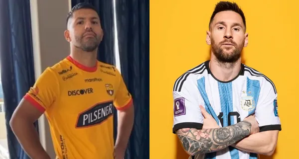 Sergio Agüero recibió una maleta llena de ropa de Barcelona SC y esto dijo que hará con lo que le regalaron