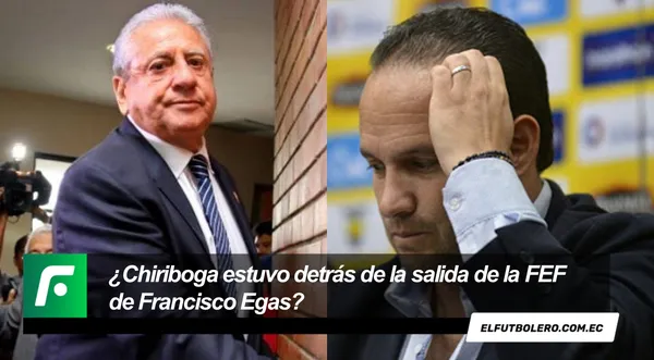 Sin mayor aviso, Egas fue sustituido en la Ecuafútbol y en redes sociales varios comentarios de los hinchas volvieron a recordar a Chiriboga, aduciendo que fue parte del golpe de estado ¿las razones?