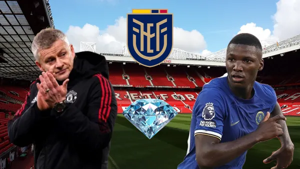 Solksjaer y Moisés Caicedo / Foto de: El Futbolero Ecuador