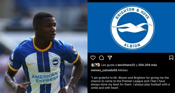 Sorprendió lo que hizo Moisés Caicedo con su carta en las redes sociales