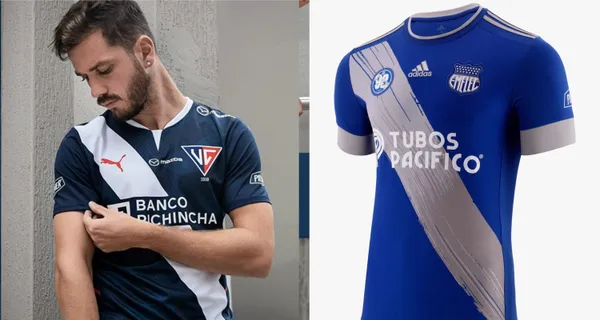 Surgió la polémica por la tercera camiseta de Liga de Quito y su parecido a la de Emelec