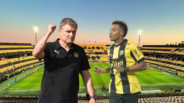 Tras el error que cometió, lo que dijo Diego Aguirre de Peñarol y Byron Castillo