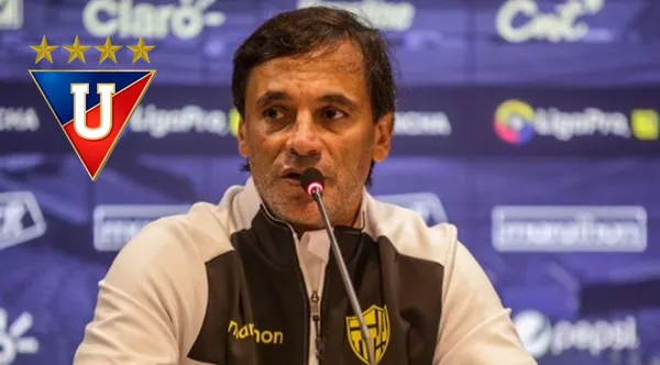 Tras sus polémicas declaraciones en contra de Liga de Quito, el entrenador de BSC le hizo una promesa al directivo
