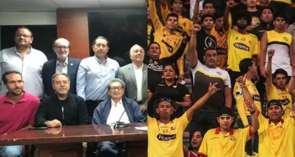 Un directivo de Liga de Quito tuvo un momento de tensión con los hinchas de Barcelona SC
