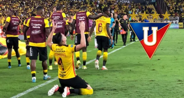 Un jugador de Barcelona SC se fue resignado y con molestia, en el empate ante Liga de Quito en el Monumental
