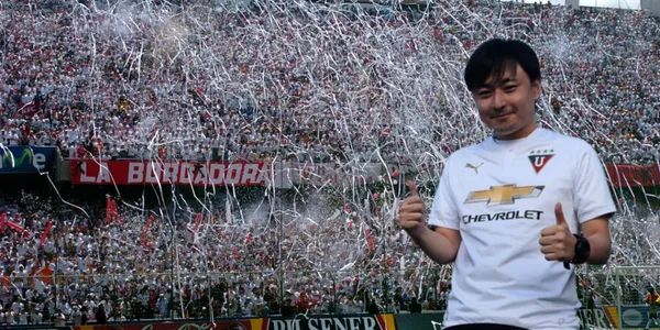 Uno de los hinchas más conocidos de Liga de Quito es japonés
