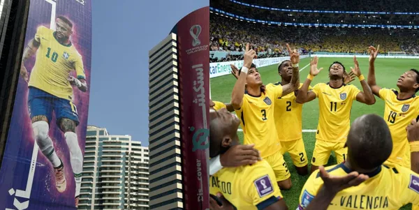 Uno de los jugadores de la Selección Ecuatoriana será portada en uno de los edificios de Qatar