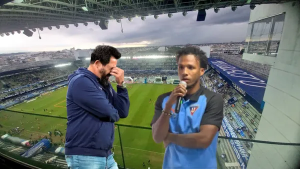 Vitamina Sánchez y Darío Aimar / Foto de: El Futbolero Ecuador