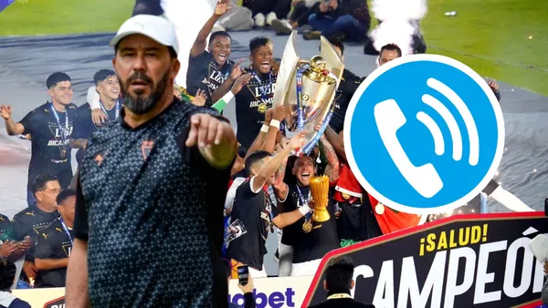 Vitamina Sánchez y teléfono / Foto de: El Futbolero Ecuador