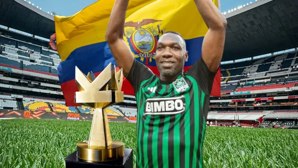 Walter Ayoví celebrando, trofeo Kings League: Foto tomada de: Kings League, La Raniza FC