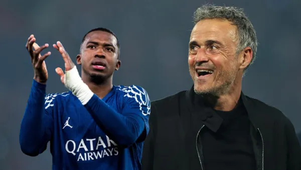 William Pacho y Luis Enrique