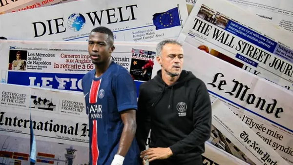 William Pacho y Luis Enrique