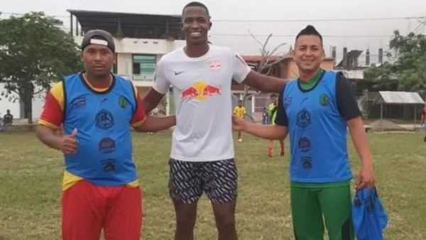 Willian Pachi durante una visita a Quinindé / Foto tomada de: API