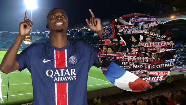 Willian Pacho e hinchas del PSG (Foto tomada de: Wikipedia/PSG)
