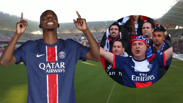 Willian Pacho e hinchas del PSG (Foto tomada de: Wikipedia/PSG/Confidencial)