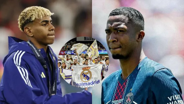 Willian Pacho-Lamine Yamal-Real Madrid / Foto: Infobae