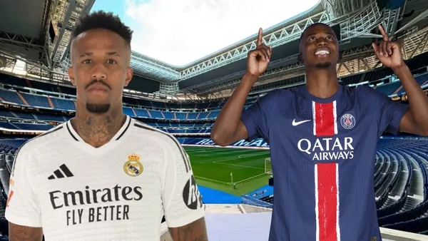 Willian Pacho y Éder Militão (Foto tomada de: Crónica Global/PSG/La Liga)