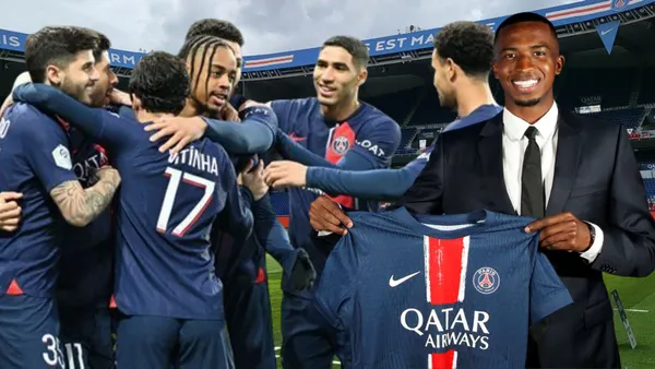Willian Pacho y jugadores de PSG (Foto tomada de: Sport/PSG/Bongda)