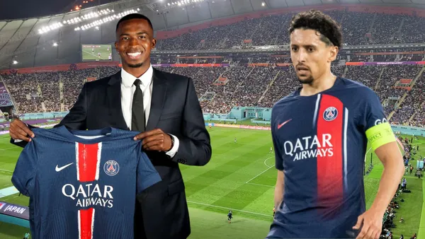 Willian Pacho y Marquinhos (Foto tomada de: Wikipedia/PSG/Transfermarkt)