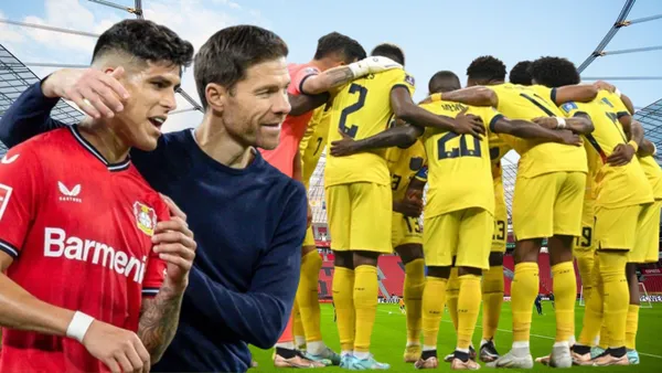 Xabi Alonso con Piero Hincapié y la selección ecuatoriana (Foto tomada de: Wikipedia/Primicias)