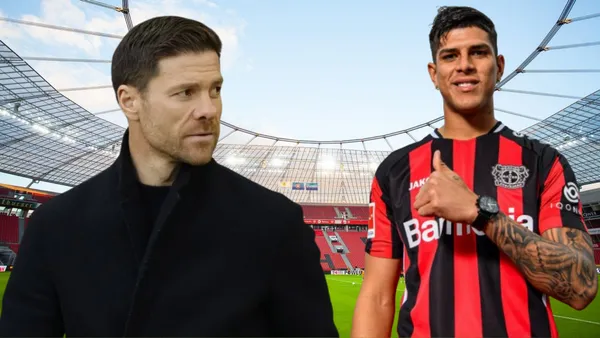 Xabi Alonso terminó sacando a Pieor Hincapié al final