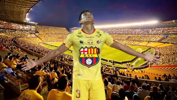 Xavier Arreaga, escudo Barcelona SC. Foto tomada de; BeSoccer