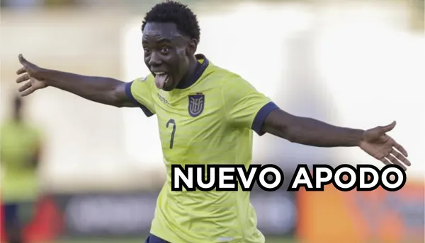 Yaimar Medina con la camiseta de la Selección Ecuatoriana.