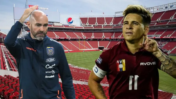 Yeferson Soteldo y Félix Sánchez (Foto tomada de: Wikipedia/AFP/T13)